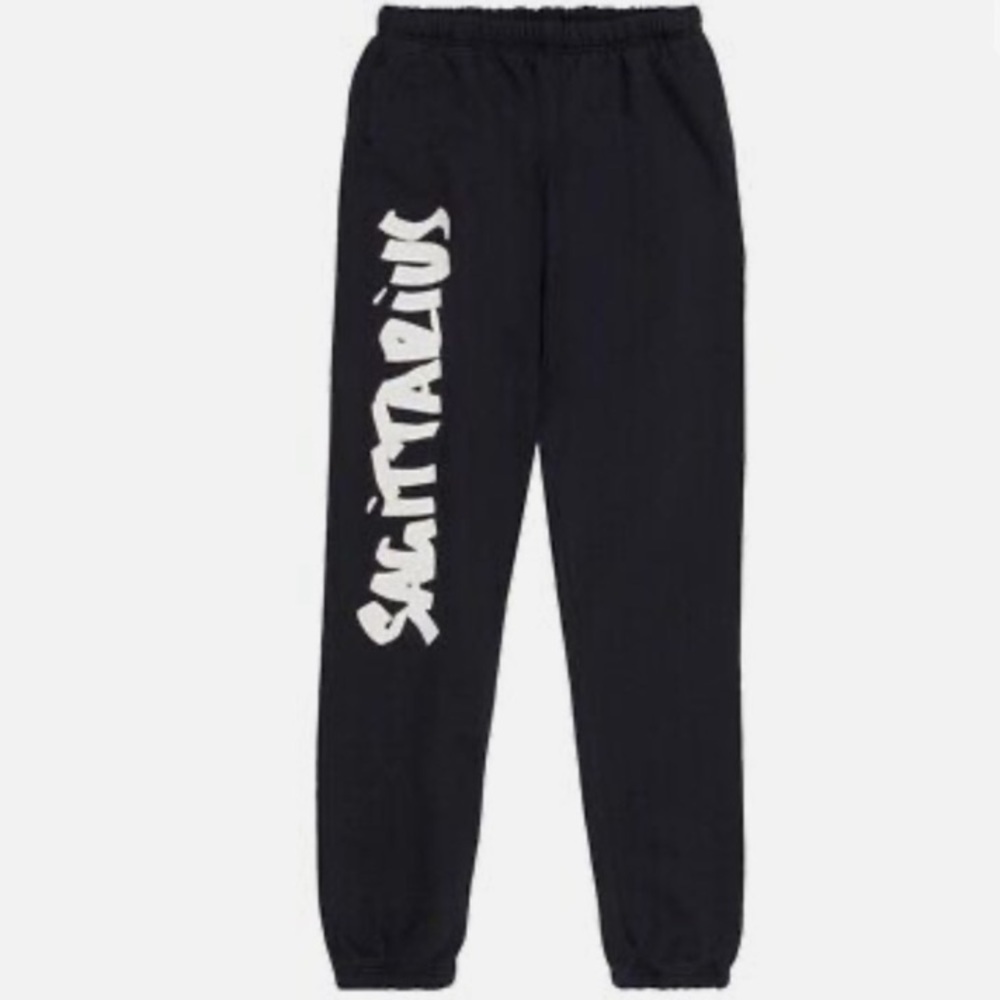 (B13)‎ Good American Sagittarius Black & White Sweatpants, Size 1 = Small, NWT